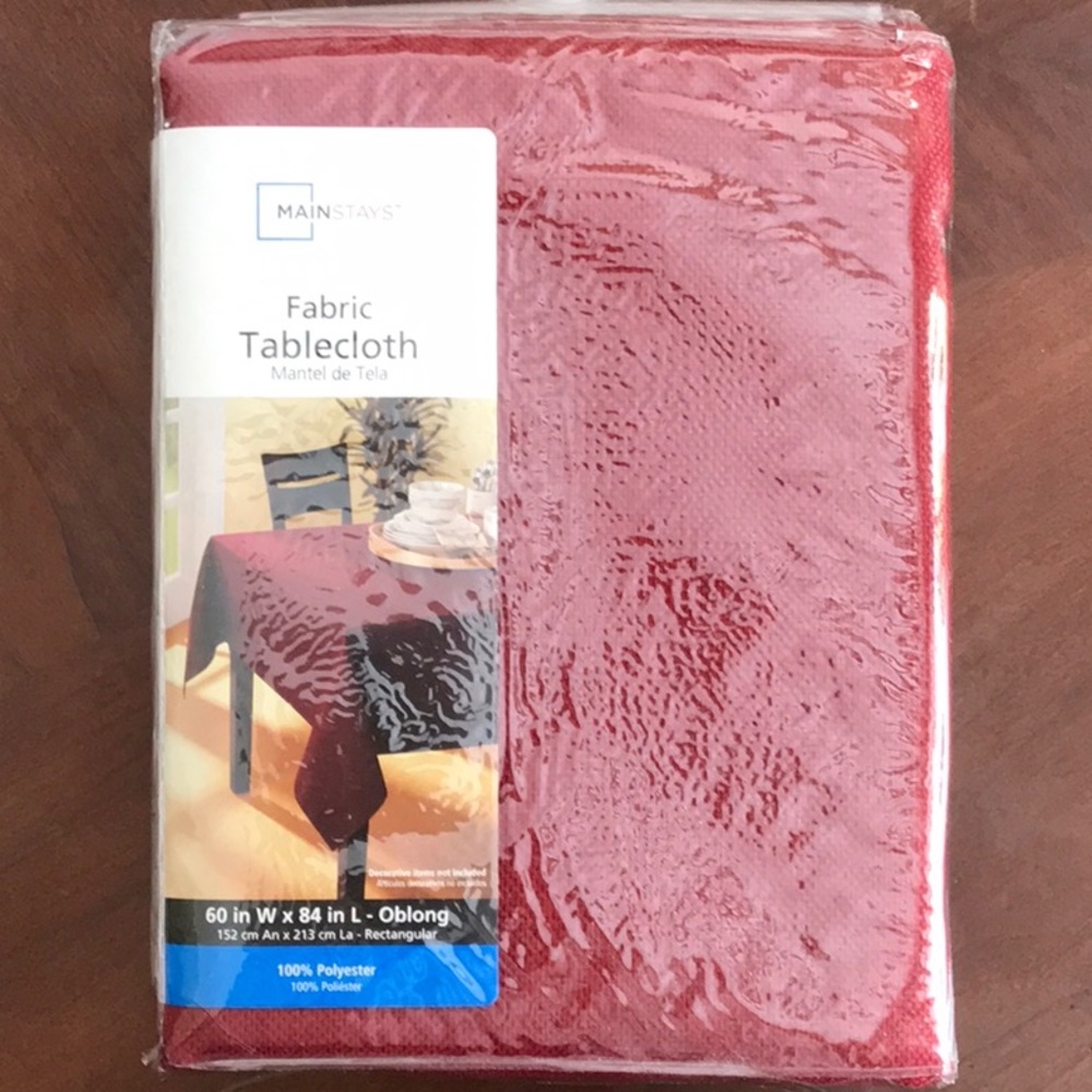 Fabric tablecloth 60 x 84 oblong NEW